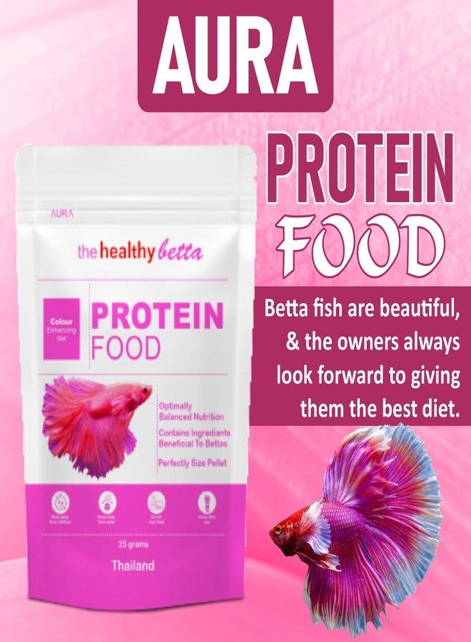 VAYINATO® Aura The Healthy Betta Protein Food, 25G | Color Enhancing Diet (Pack of 3) by Petzlifeworld - Image 2